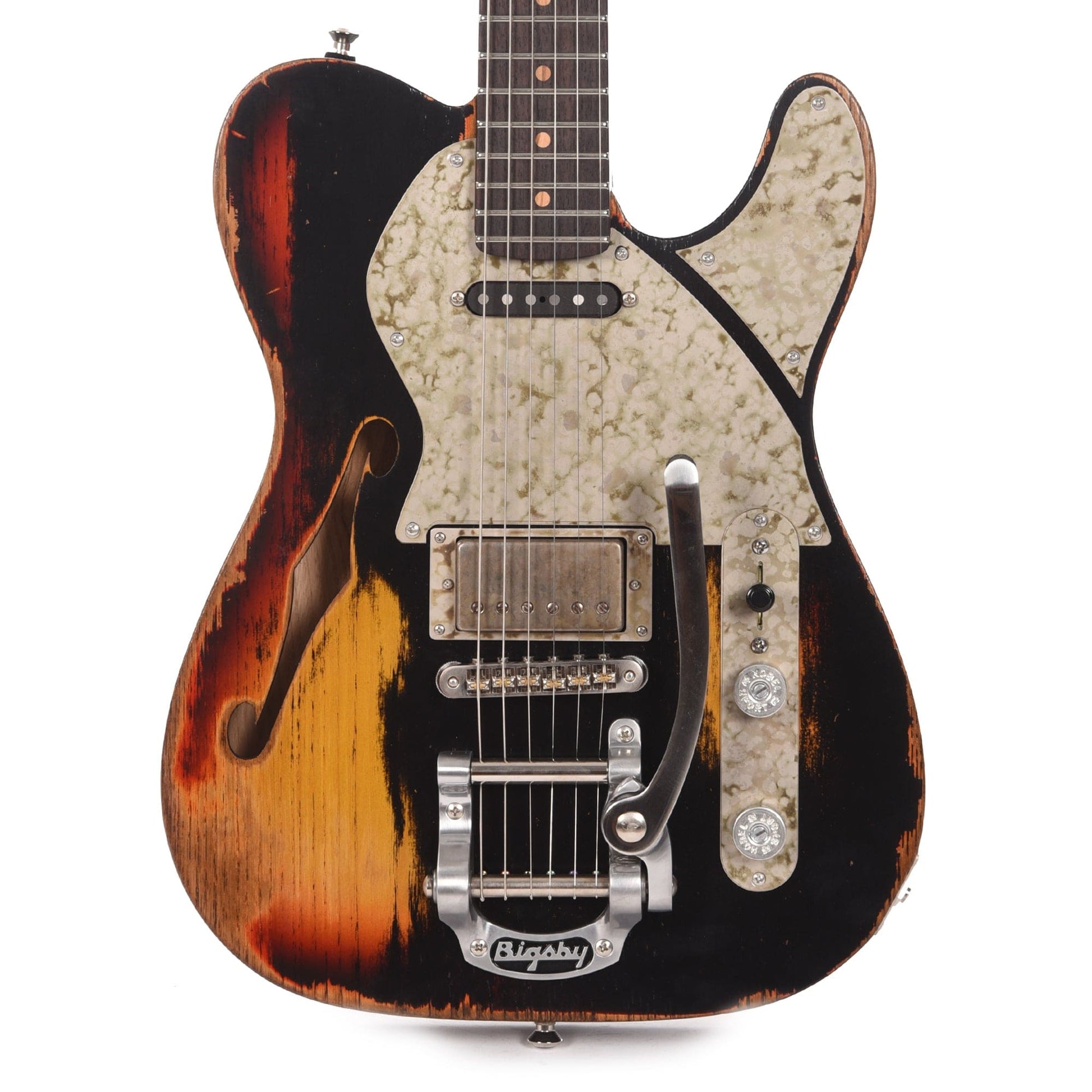 Paoletti Lounge Series Nancy HS Heavy Black w/Bigsby Electric Guitars / Semi-Hollow