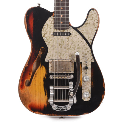 Paoletti Lounge Series Nancy HS Heavy Black w/Bigsby Electric Guitars / Semi-Hollow