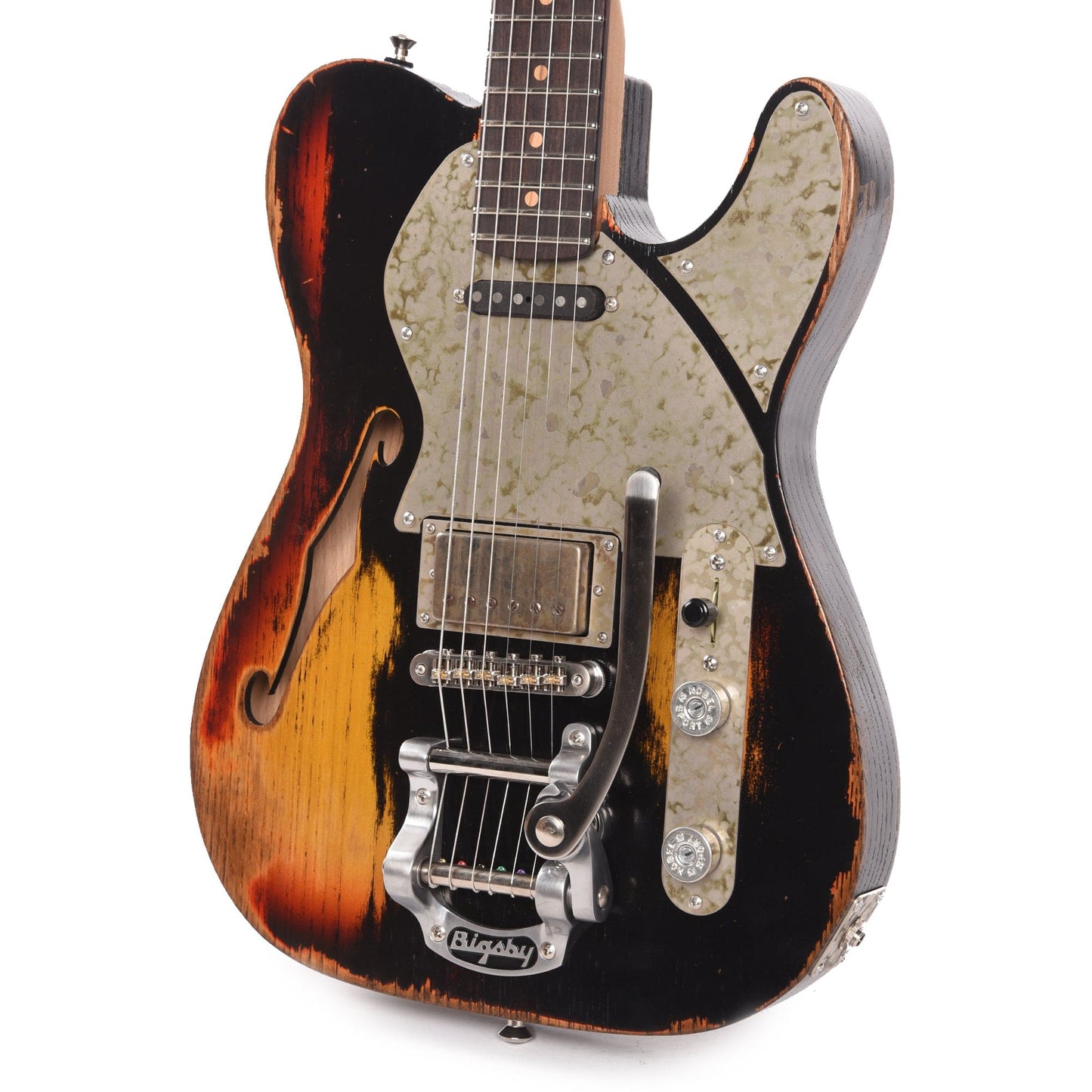 Paoletti Lounge Series Nancy HS Heavy Black w/Bigsby Electric Guitars / Semi-Hollow