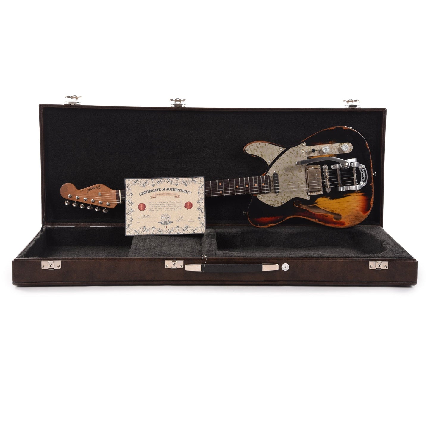 Paoletti Lounge Series Nancy HS Heavy Black w/Bigsby Electric Guitars / Semi-Hollow