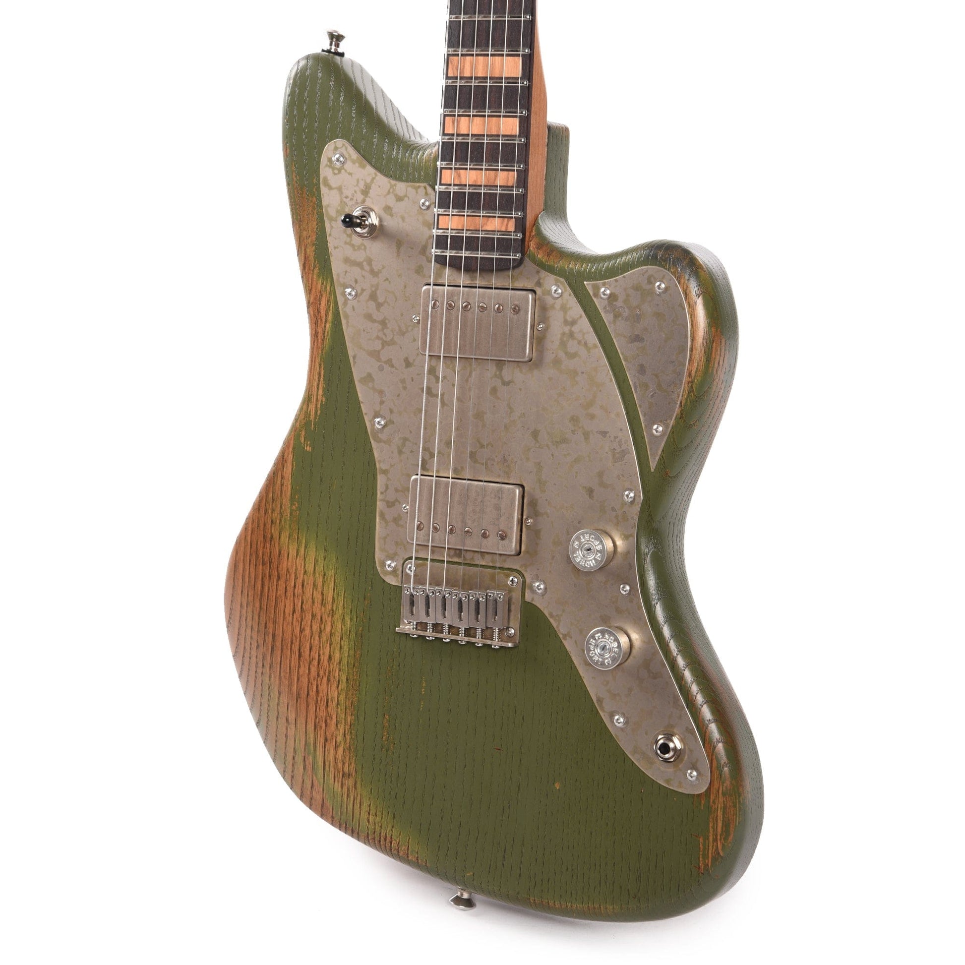Paoletti Loft Series 112 Army Green w/Olive Block Inlays Electric Guitars / Solid Body