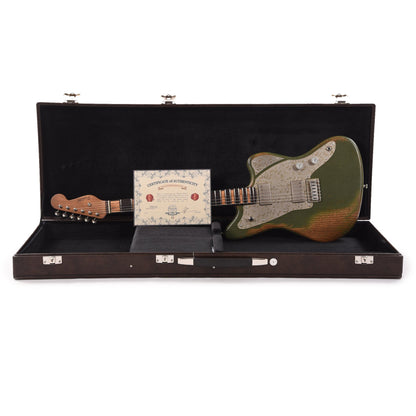 Paoletti Loft Series 112 Army Green w/Olive Block Inlays Electric Guitars / Solid Body