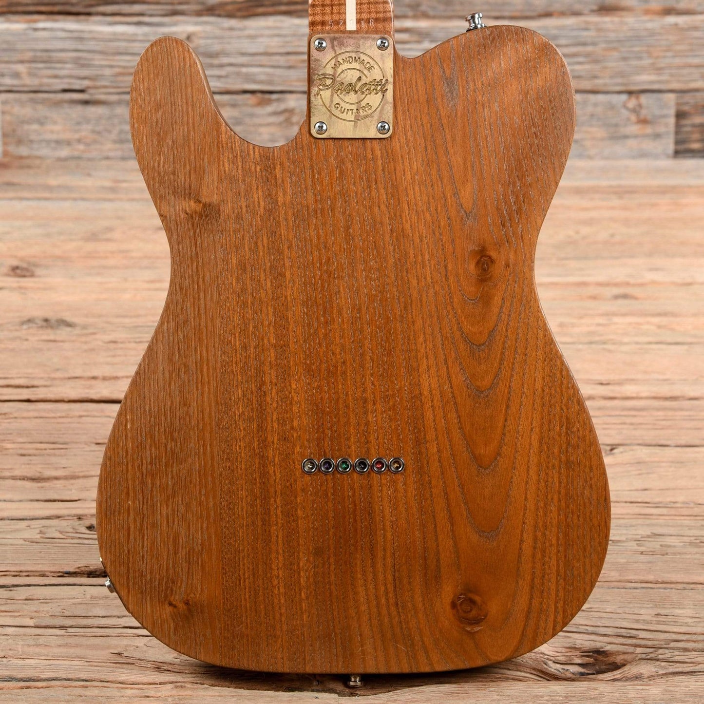 Paoletti Nancy Tele Red Leather Top Electric Guitars / Solid Body