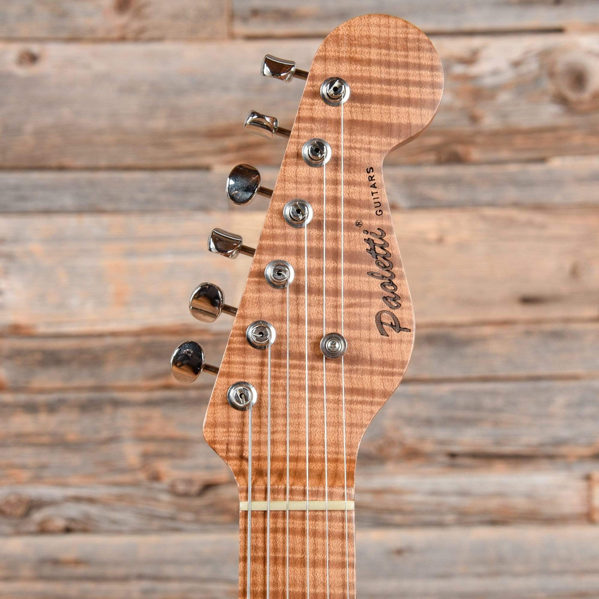 Paoletti Nancy Tele Red Leather Top Electric Guitars / Solid Body