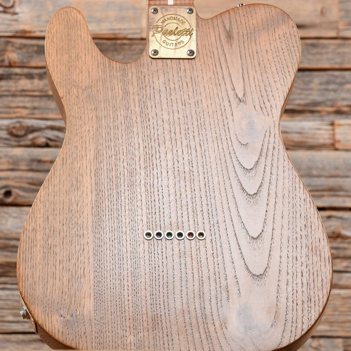 Paoletti Nancy Tele Red Leather Top Electric Guitars / Solid Body