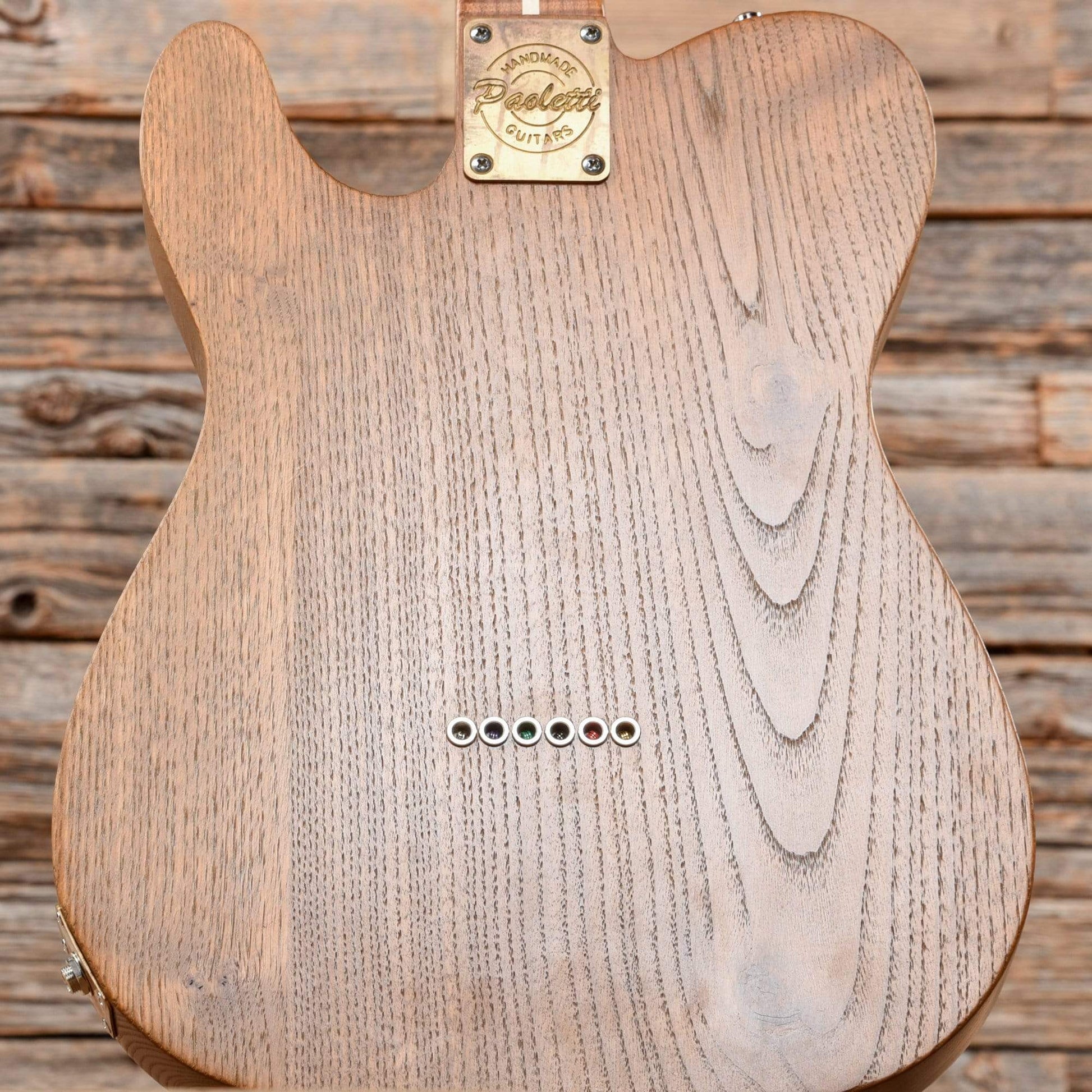 Paoletti Nancy Tele Red Leather Top Electric Guitars / Solid Body