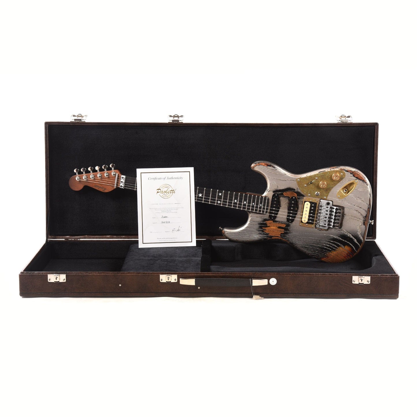 Paoletti Straospheric Loft HSS Relic Black Schaller Electric Guitars / Solid Body