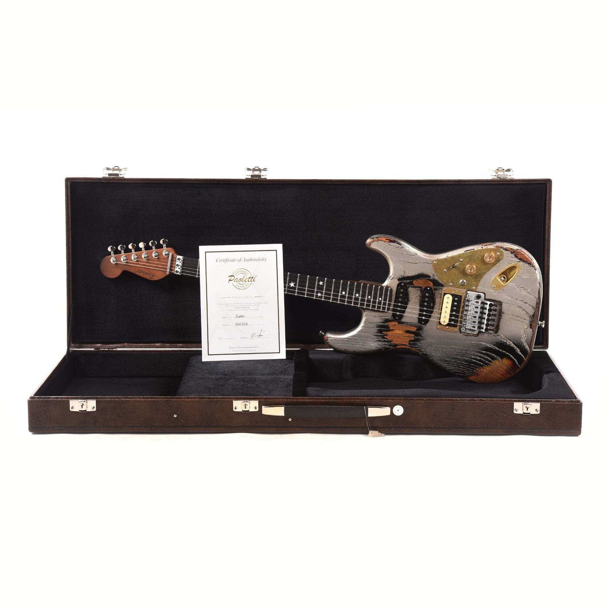 Paoletti Straospheric Loft HSS Relic Black Schaller Electric Guitars / Solid Body