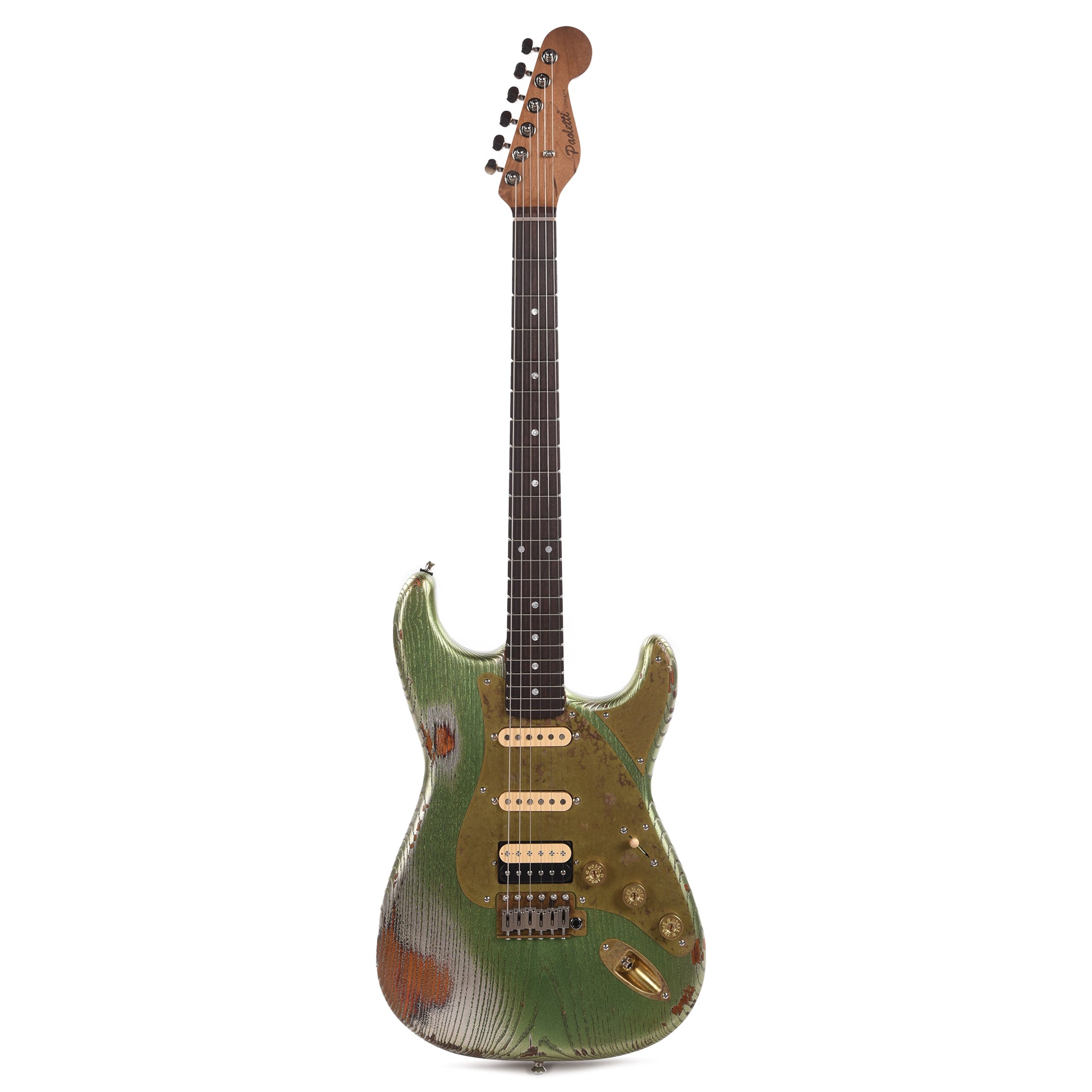 Paoletti Stratospheric Loft HSS Firemist Green Relic Electric Guitars / Solid Body