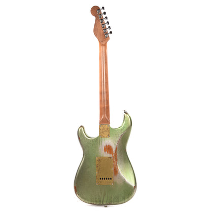 Paoletti Stratospheric Loft HSS Firemist Green Relic Electric Guitars / Solid Body