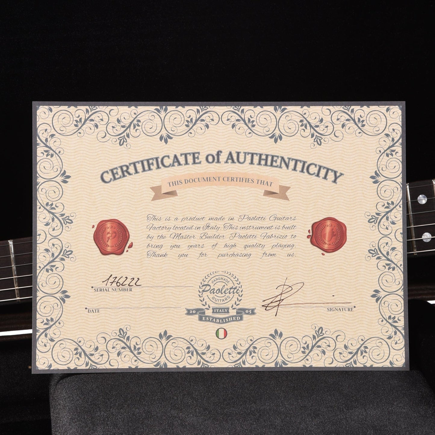 Paoletti Wine Series 112 Natural Electric Guitars / Solid Body