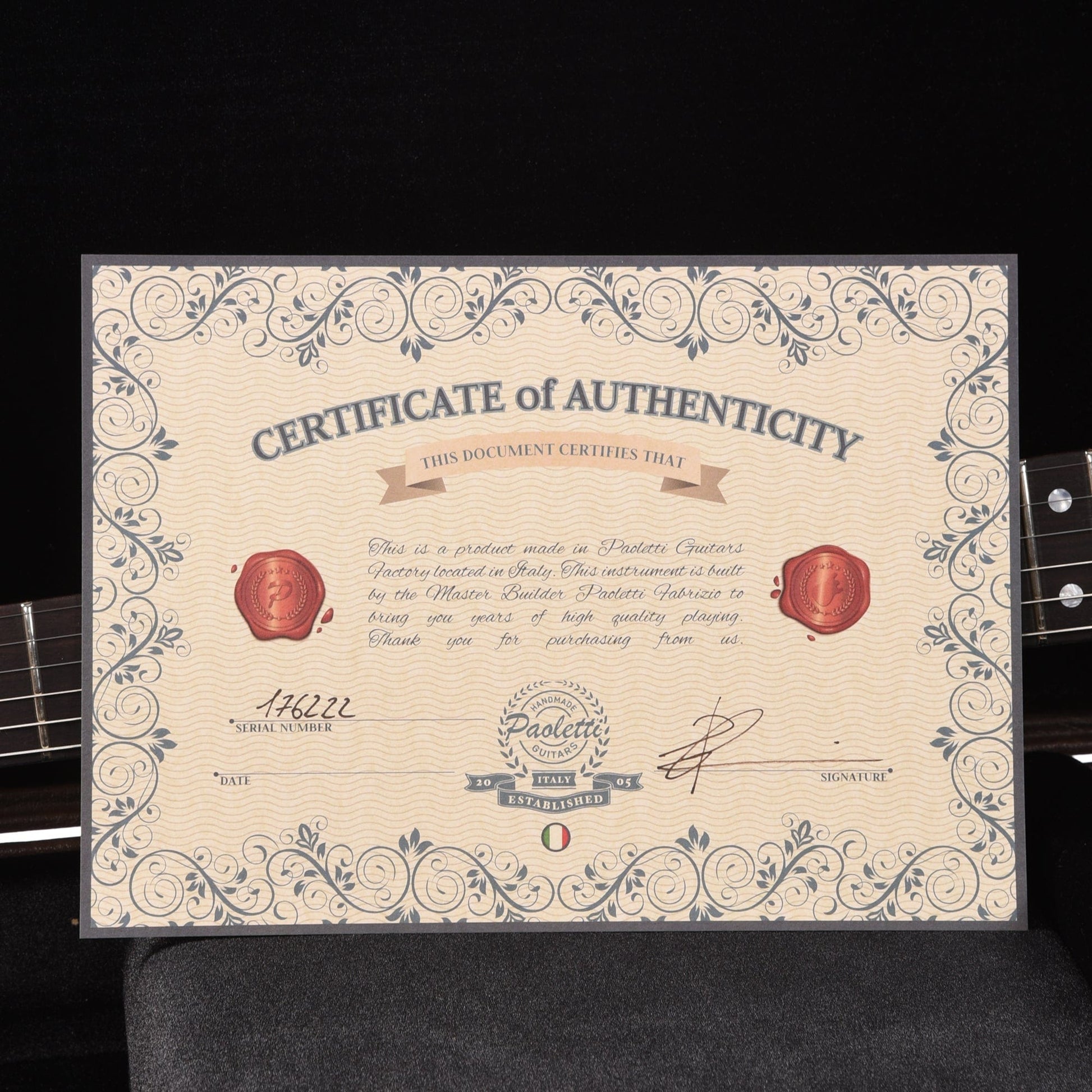 Paoletti Wine Series 112 Natural Electric Guitars / Solid Body