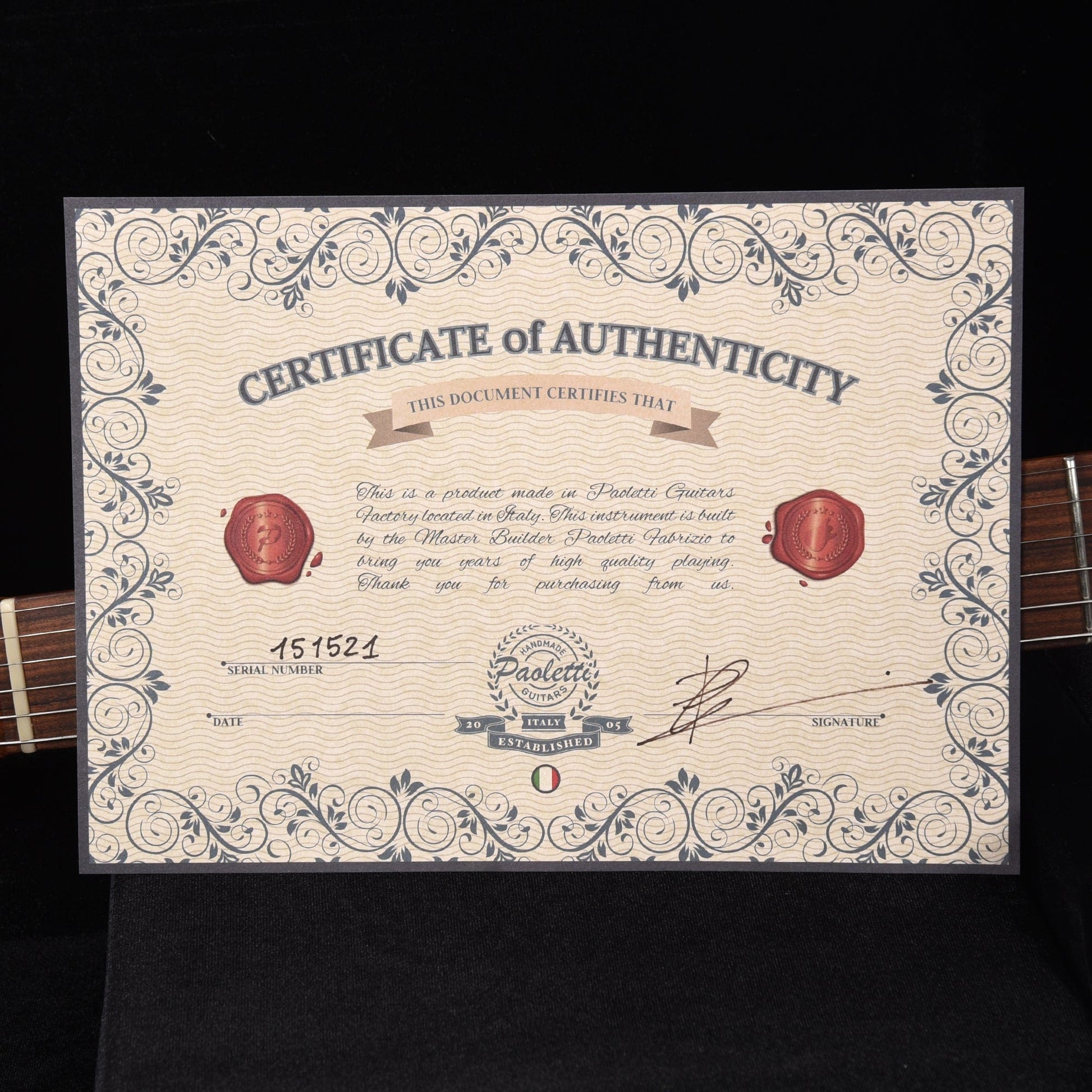 Paoletti Wine Series Nancy HS Natural Electric Guitars / Solid Body