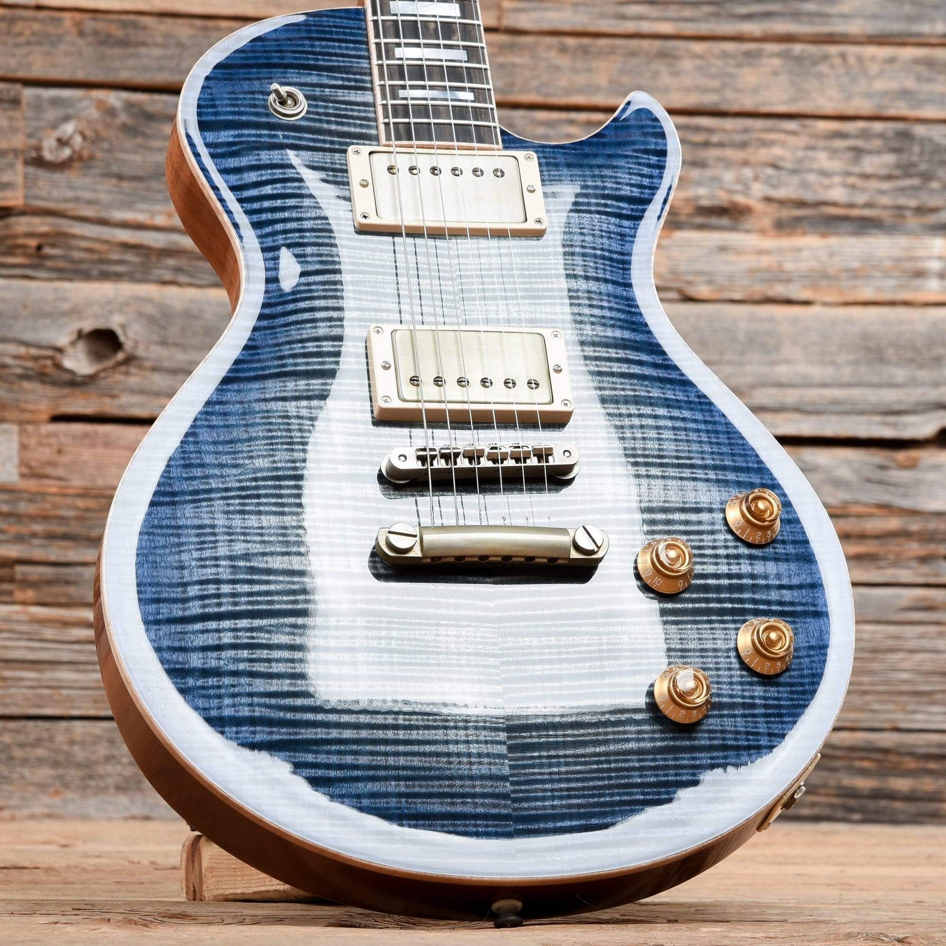 Patrick James Eggle Macon Singlecut Denim Blue Burst 2019 Electric Guitars / Solid Body