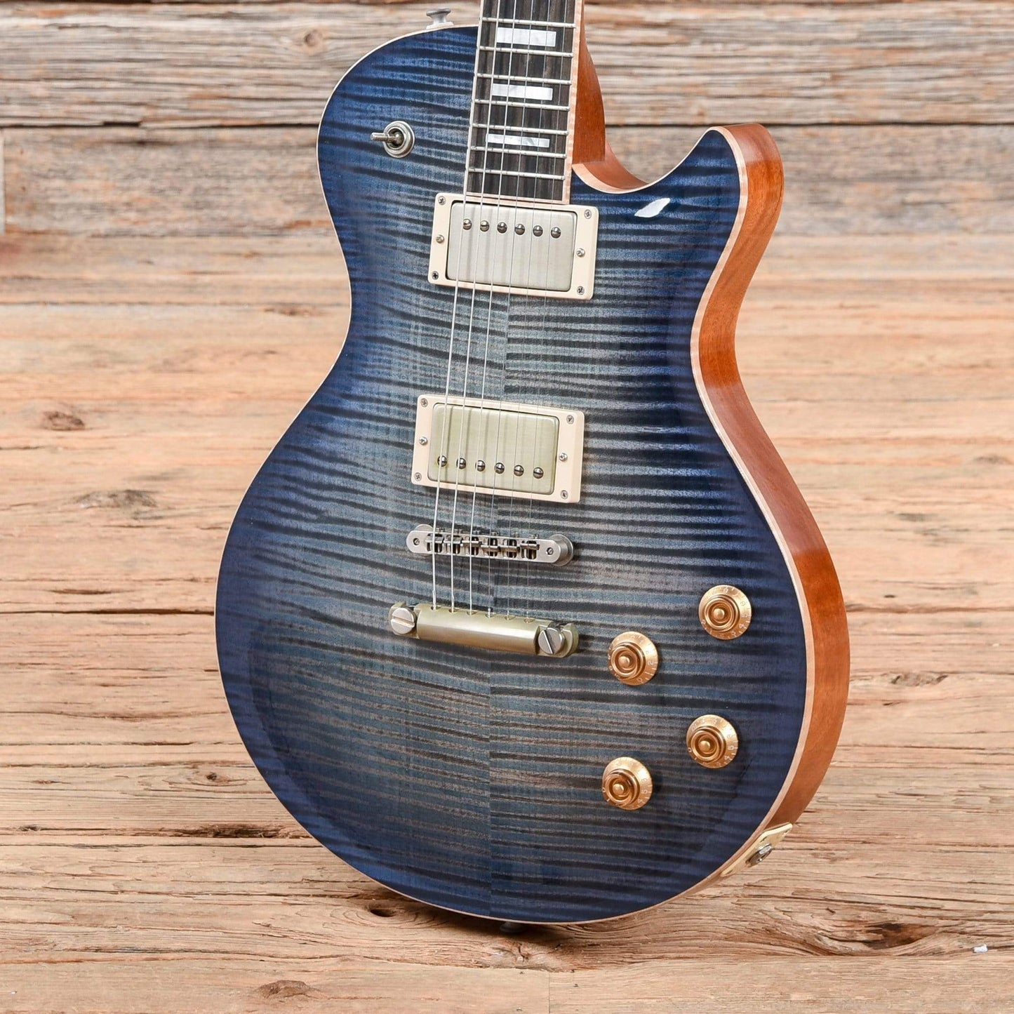 Patrick James Eggle Macon Singlecut Denim Blue Burst 2019 Electric Guitars / Solid Body