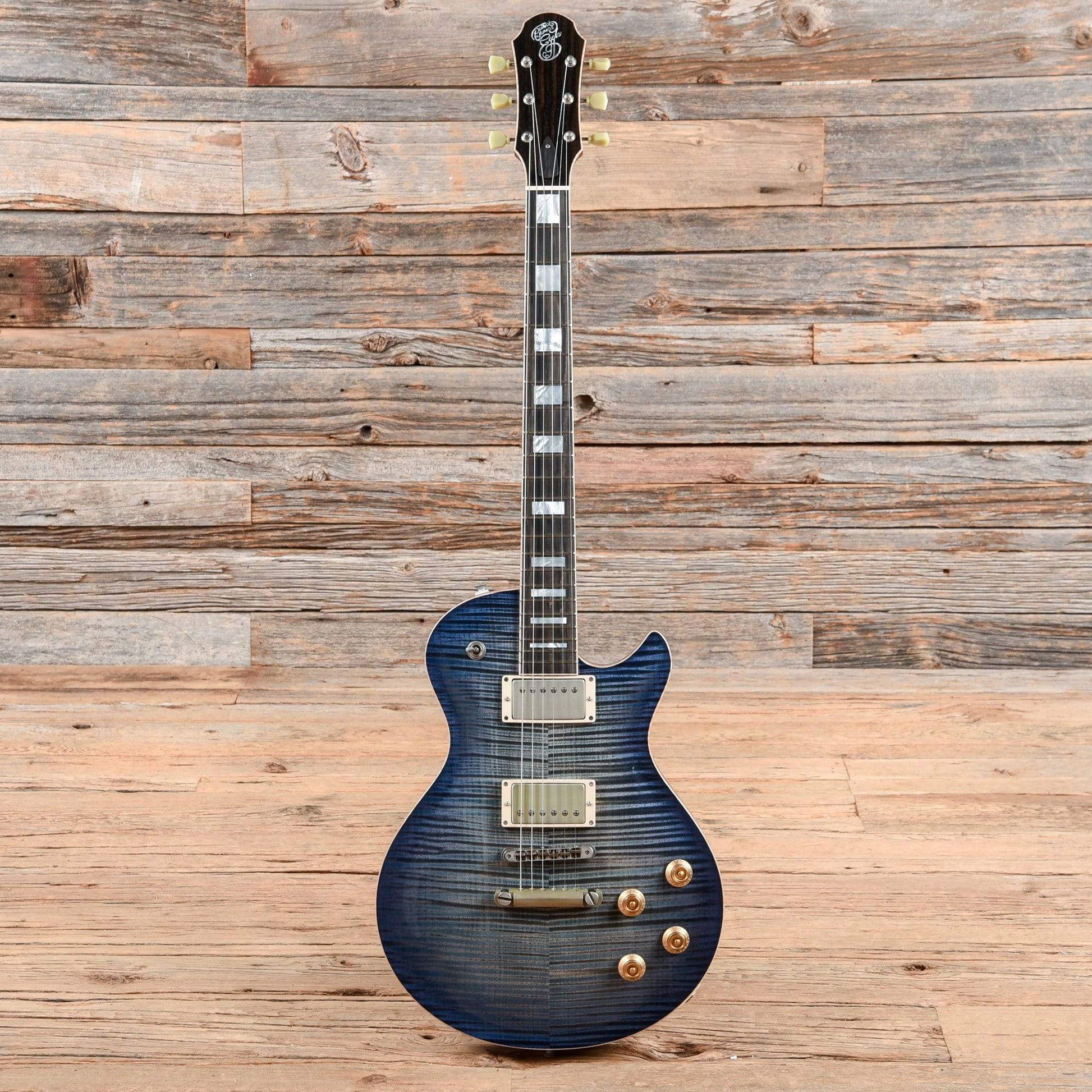 Patrick James Eggle Macon Singlecut Denim Blue Burst 2019 Electric Guitars / Solid Body