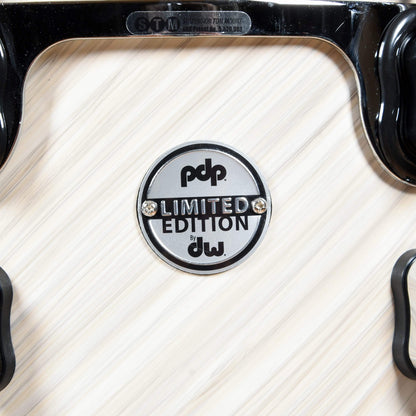 PDP Concept Limited Edition 12/16/22 3pc. Drum Kit Twisted Ivory w/Walnut Hoops Drums and Percussion / Acoustic Drums / Full Acoustic Kits