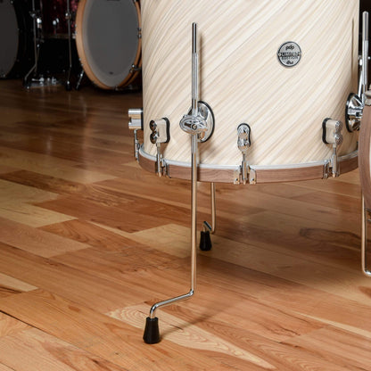 PDP Concept Limited Edition 12/16/22 3pc. Drum Kit Twisted Ivory w/Walnut Hoops Drums and Percussion / Acoustic Drums / Full Acoustic Kits