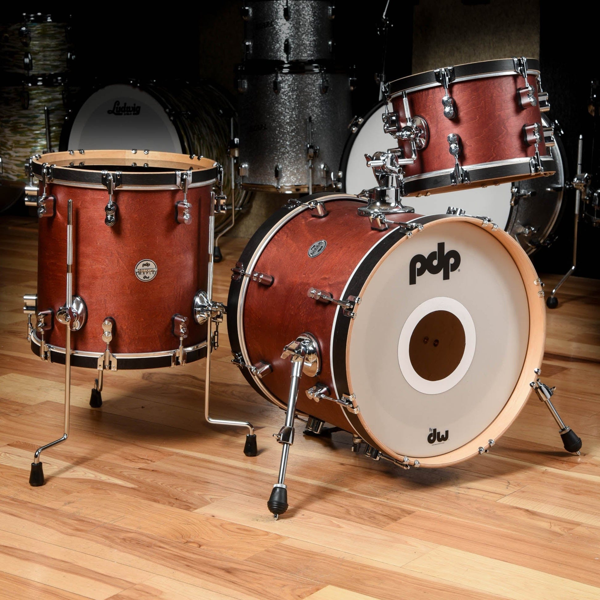 PDP Concept Maple Classic 12/14/18 3pc. Drum Set Walnut USED Drums and Percussion / Acoustic Drums / Full Acoustic Kits