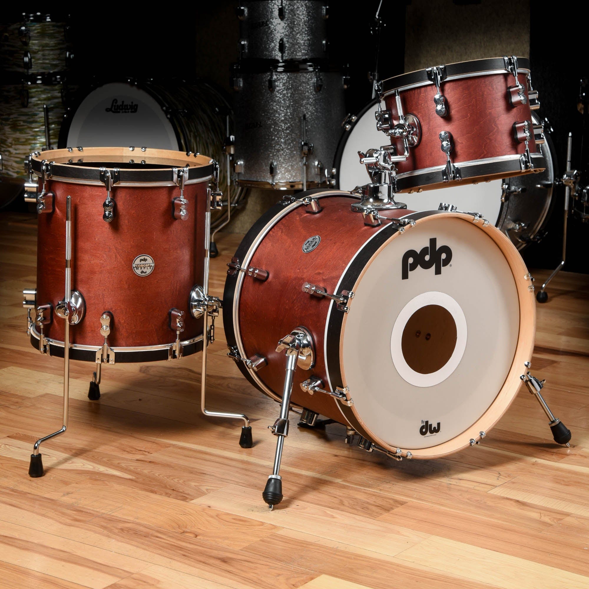 PDP Concept Maple Classic 12/14/18 3pc. Drum Set Walnut USED – Chicago ...