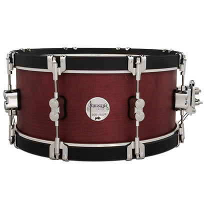 PDP 6.5x14 Concept Classic Ox Blood Satin Snare Drum w/Ebony Wood Hoops Drums and Percussion / Acoustic Drums / Snare