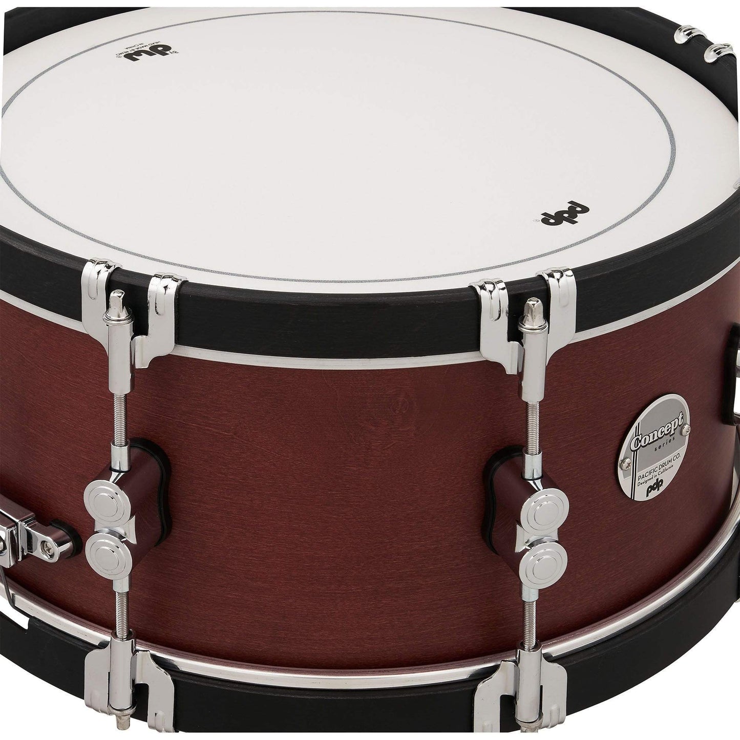 PDP 6.5x14 Concept Classic Ox Blood Satin Snare Drum w/Ebony Wood Hoops Drums and Percussion / Acoustic Drums / Snare