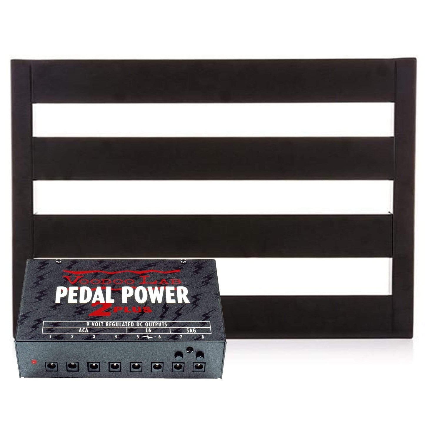 Pedaltrain Classic JR Pedalboard 18x12.5 w/Tour Case Bundle w/ Voodoo Lab Pedal Power 2 PLUS Power Supply Effects and Pedals / Pedalboards and Power Supplies