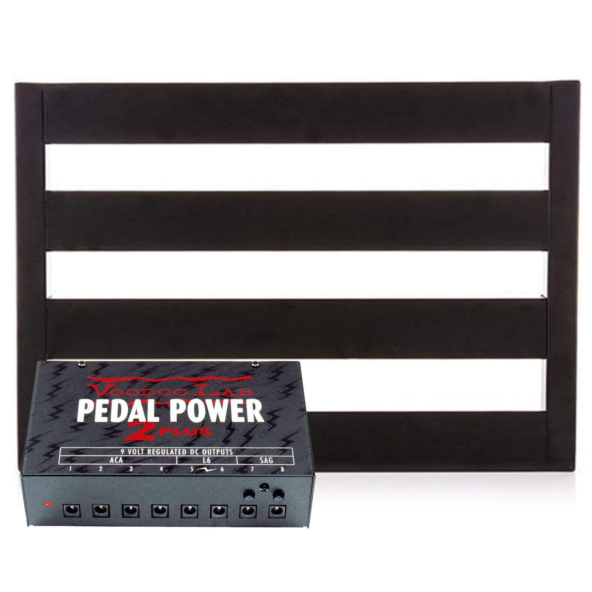 Pedaltrain Classic JR Pedalboard 18x12.5 w/Tour Case Bundle w/ Voodoo Lab Pedal Power 2 PLUS Power Supply Effects and Pedals / Pedalboards and Power Supplies