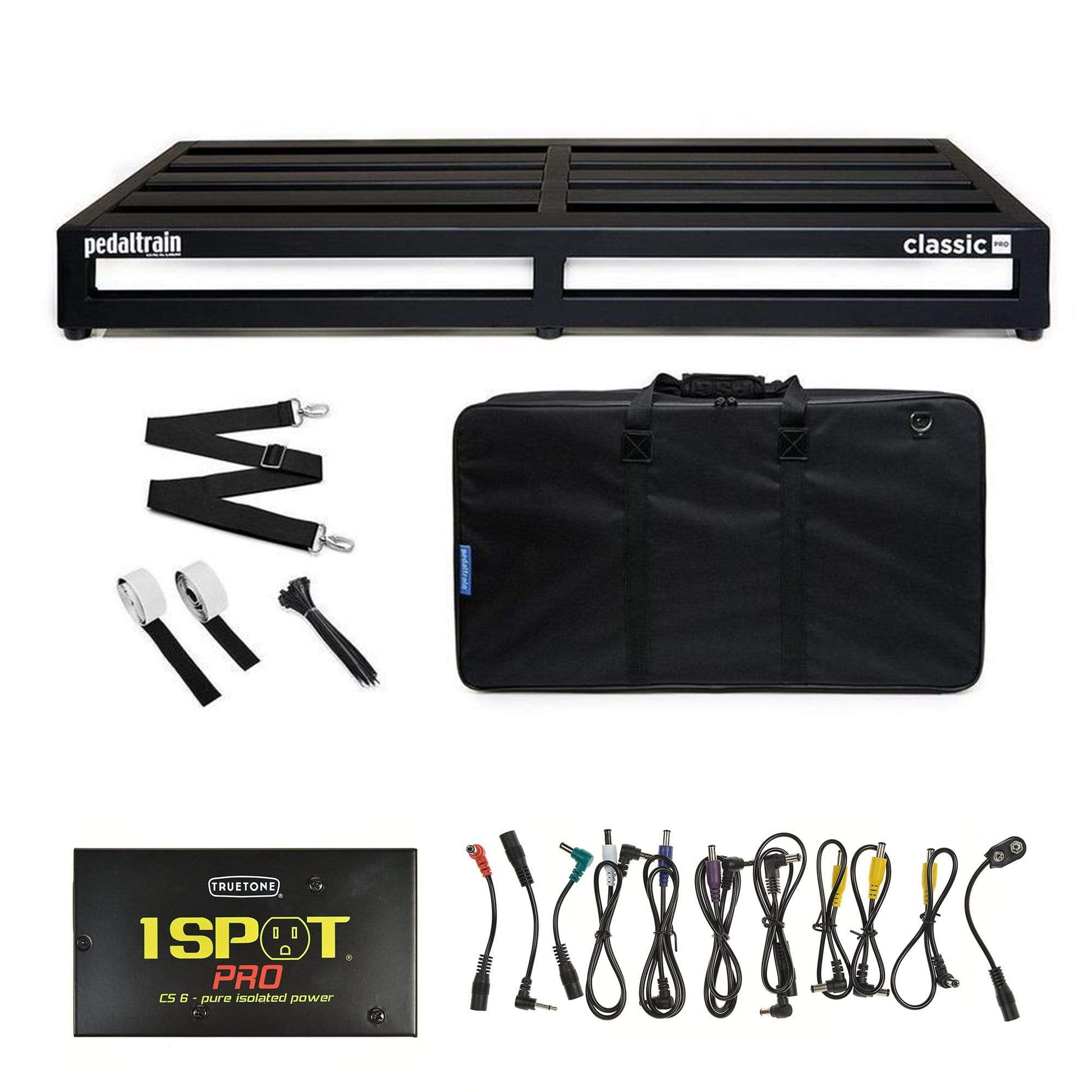 Pedaltrain Classic PRO Pedalboard 5 Rails 32x16 w/Soft Case w/Truetone CS-6 Power Supply Bundle Effects and Pedals / Pedalboards and Power Supplies