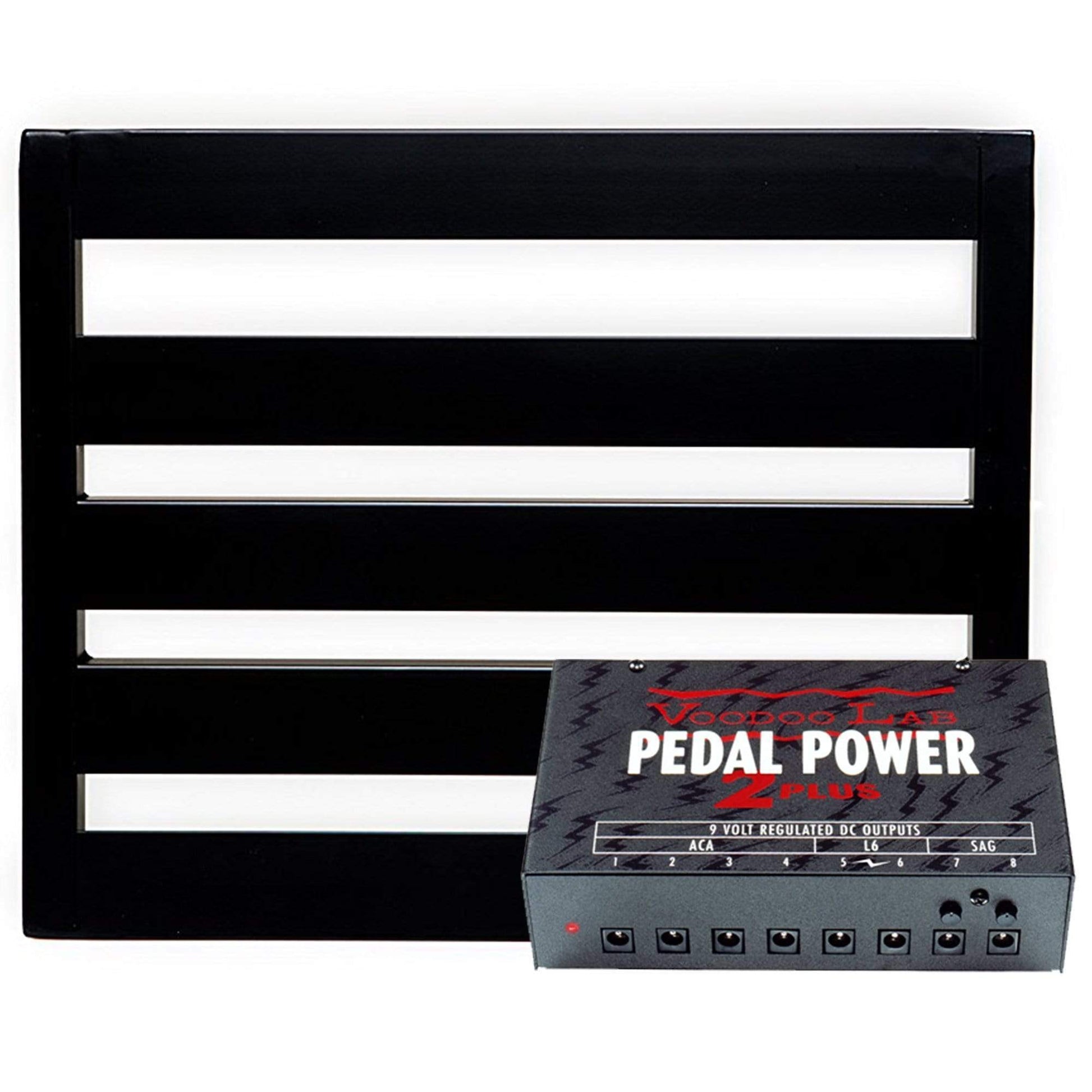 Pedaltrain NOVO 18 Pedalboard 18x14.5 w/Soft Case Bundle w/ Voodoo Lab Power 2 PLUS Isolated Power Supply Effects and Pedals / Pedalboards and Power Supplies