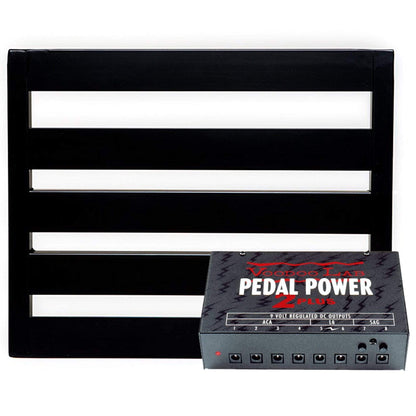 Pedaltrain NOVO 18 Pedalboard 18x14.5 w/Soft Case Bundle w/ Voodoo Lab Power 2 PLUS Isolated Power Supply Effects and Pedals / Pedalboards and Power Supplies