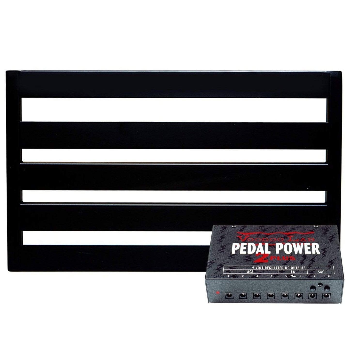 Pedaltrain NOVO 24 Pedalboard 5 Rails 24x14.5 w/Soft Case Bundle w/ Voodoo Lab Pedal Power 2 PLUS Isolated Power Supply Effects and Pedals / Pedalboards and Power Supplies