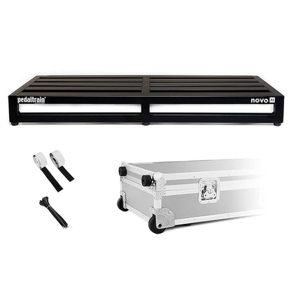 Pedaltrain NOVO 32 Pedalboard 5 Rails 32" x 14.5" w/ Wheeled Tour Hard Case Effects and Pedals / Pedalboards and Power Supplies