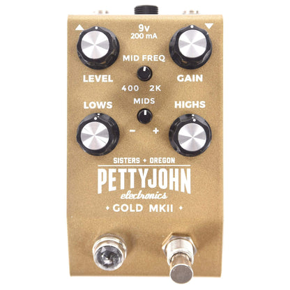 Pettyjohn Electronics GOLD MKII Full-Range Overdrive/Distortion Effects and Pedals / Overdrive and Boost