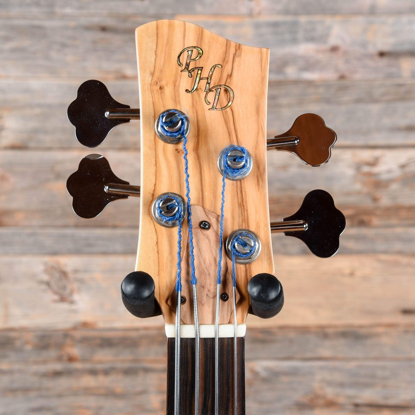 PHD Custom Olive Wood 4-String 32" Scale Bass Natural 2018 Bass Guitars / Short Scale
