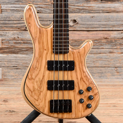 PHD Custom Olive Wood 4-String 32" Scale Bass Natural 2018 Bass Guitars / Short Scale
