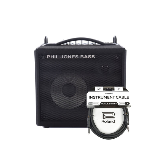 Phil Jones Micro 7 50W 1x7 Bass Combo w/Tweeter Cable Bundle Amps / Bass Combos