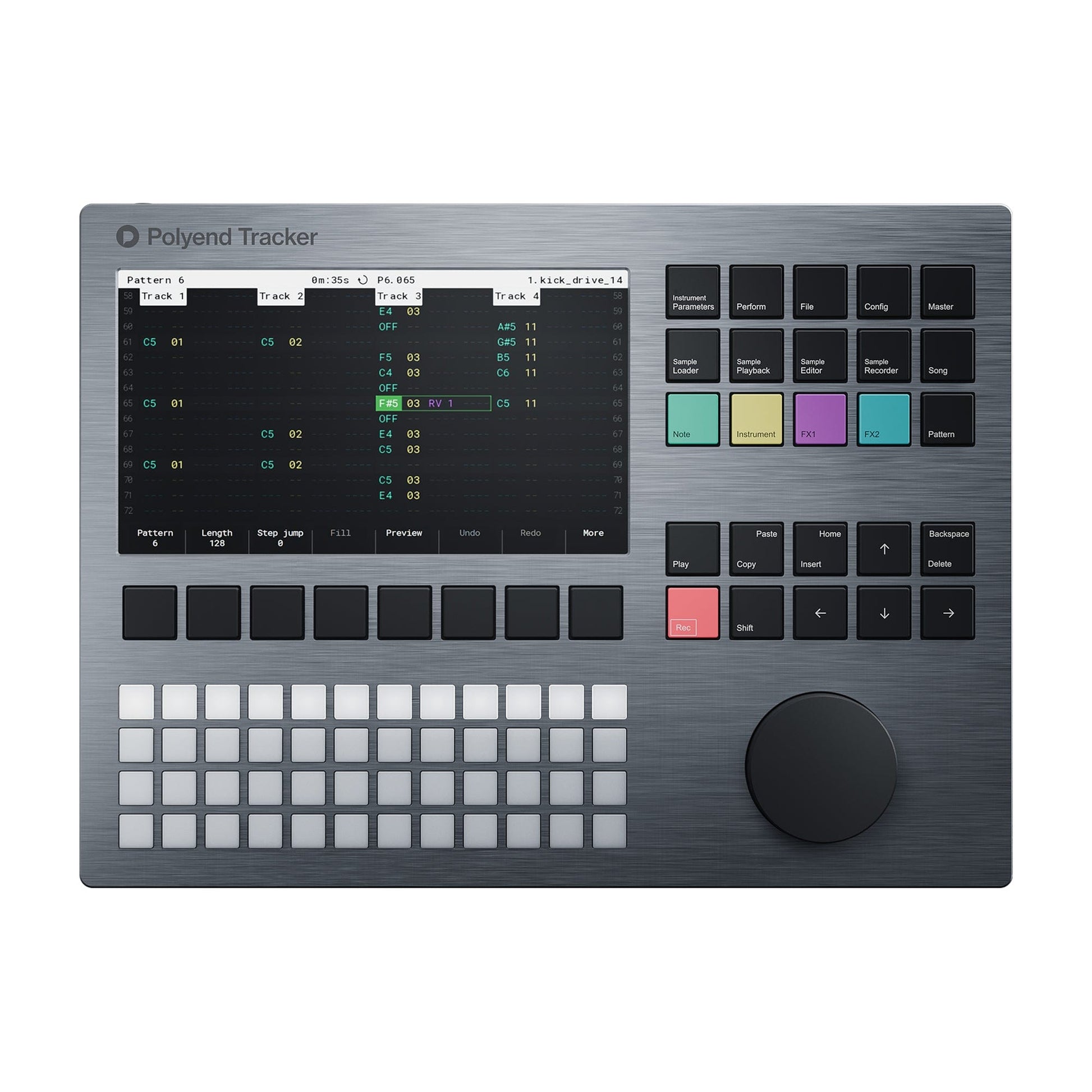 Polyend Tracker Standalone Audio Workstation Limited Edition Silver Keyboards and Synths / Workstations