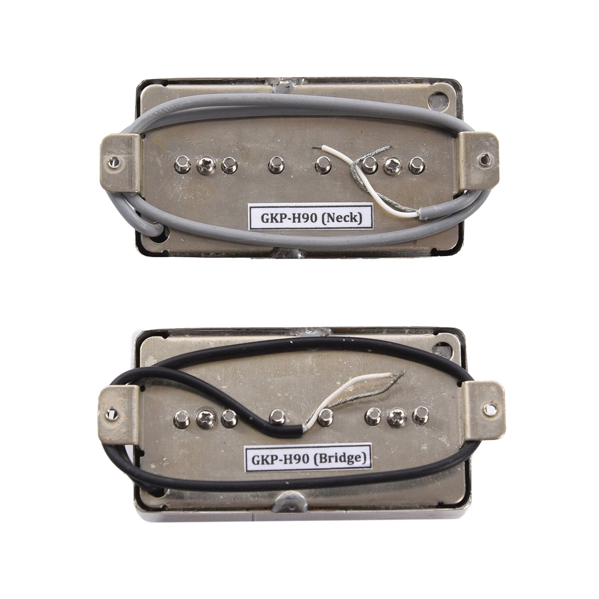Porter Gatekeeper GKP-H90 Humbucker Sized P90 Set Nickel Parts / Guitar Pickups