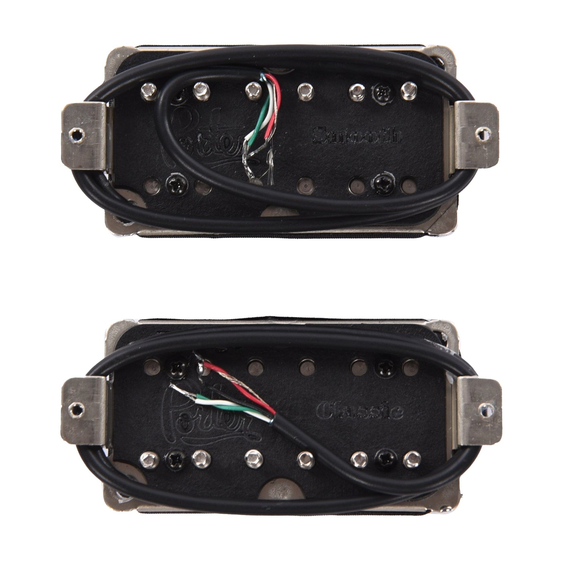 Porter Smooth/Classic Humbucker Set Black Parts / Guitar Pickups