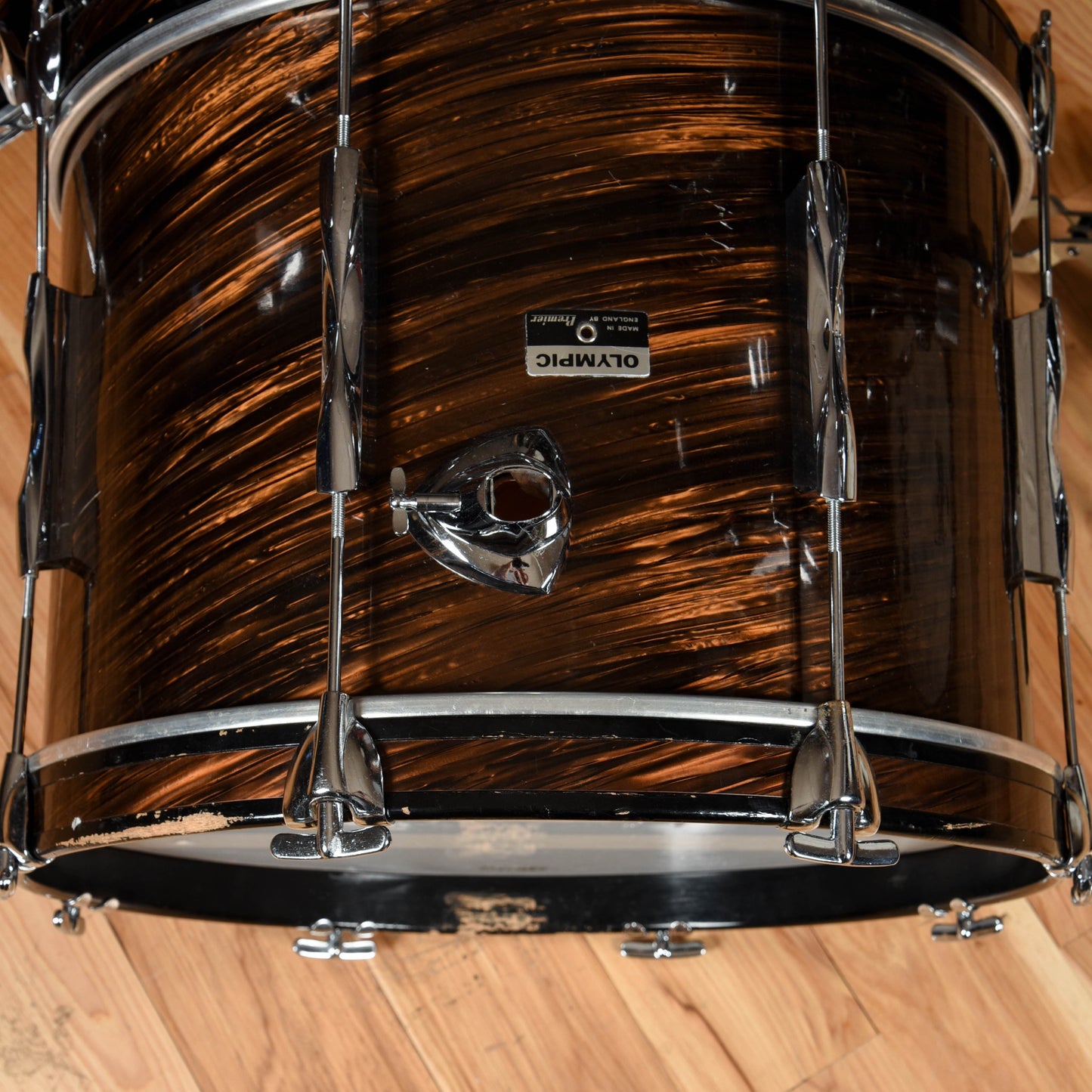 Premier Olympic Duroplastic 13/14/16/20 Rootbeer Swirl 1970s Drums and Percussion / Acoustic Drums / Full Acoustic Kits