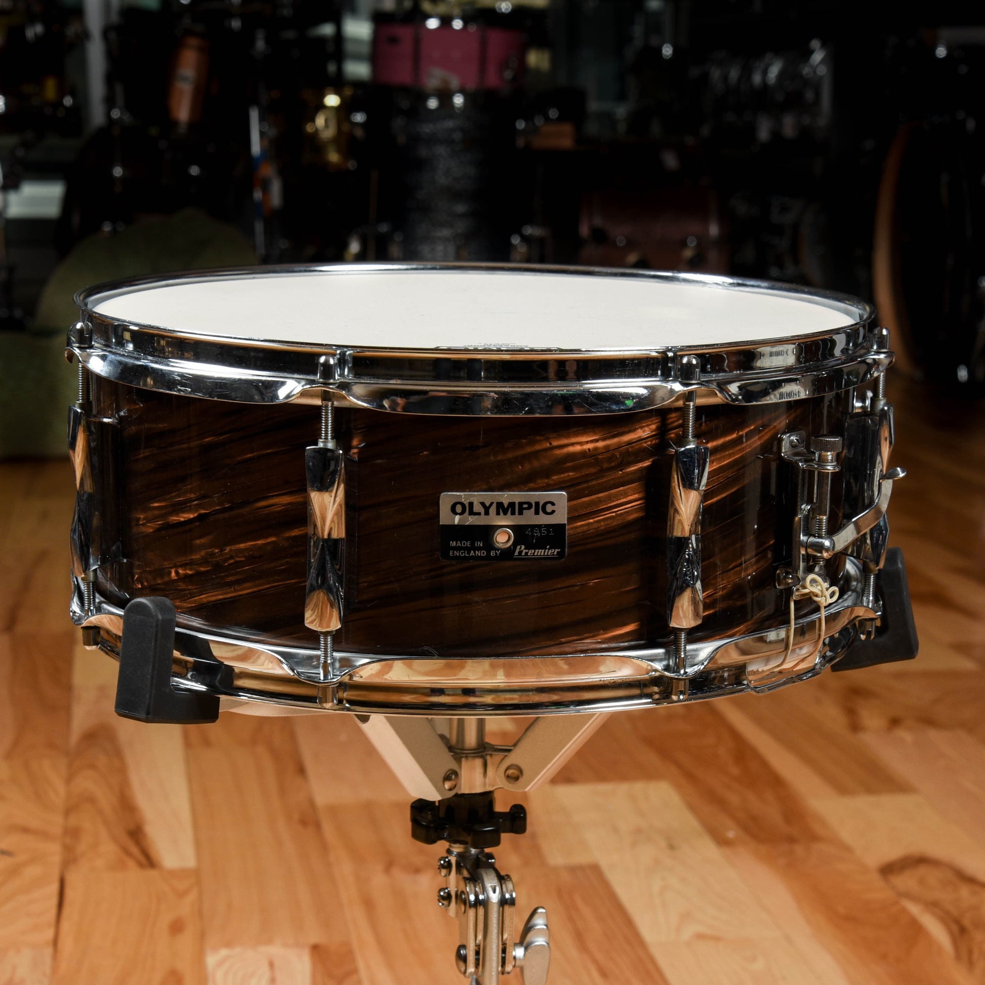 Premier Olympic Duroplastic 13/14/16/20 Rootbeer Swirl 1970s Drums and Percussion / Acoustic Drums / Full Acoustic Kits