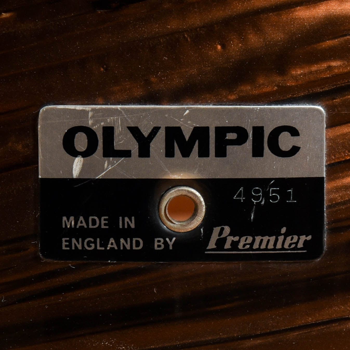 Premier Olympic Duroplastic 13/14/16/20 Rootbeer Swirl 1970s Drums and Percussion / Acoustic Drums / Full Acoustic Kits