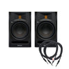 PreSonus R80 V2 Powered Studio Reference Monitor Pair and (2) TRS Cable Bundle Pro Audio / Speakers / Studio Monitors