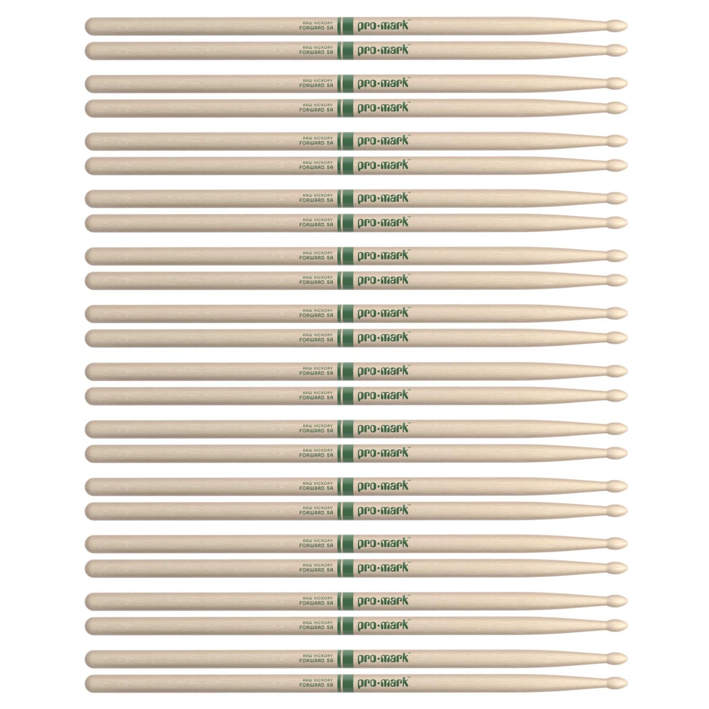 Promark American Hickory 5A Natural Wood Tip Drum Sticks (12 Pair Bundle) Drums and Percussion / Parts and Accessories / Drum Sticks and Mallets