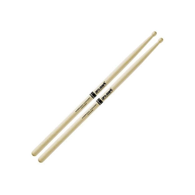 Promark American Hickory 5B Pro Round Wood Tip Drum Sticks Drums and Percussion / Parts and Accessories / Drum Sticks and Mallets