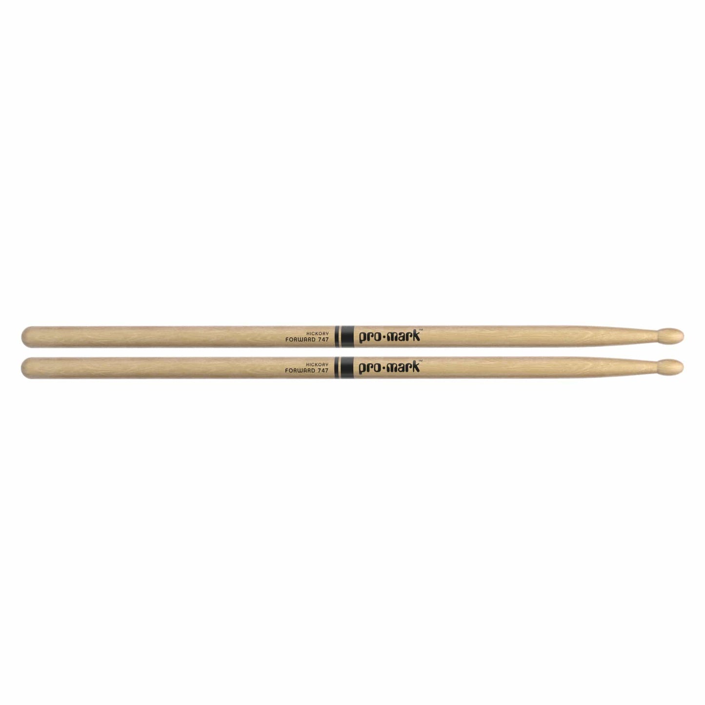 Promark American Hickory 747 Rock Wood Tip Drum Sticks Drums and Percussion / Parts and Accessories / Drum Sticks and Mallets