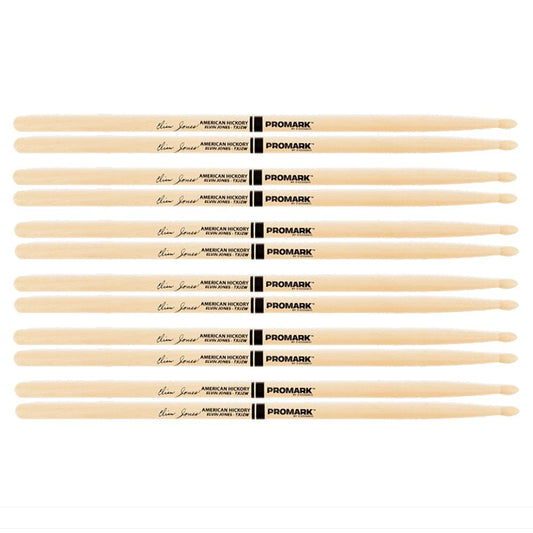 Promark American Hickory Jazz Elvin Jones Wood Tip Drum Sticks (6 Pair Bundle) Drums and Percussion / Parts and Accessories / Drum Sticks and Mallets