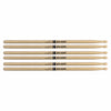 Promark American Hickory TX747W Rock Wood Tip Drum Sticks (3 Pair Bundle) Drums and Percussion / Parts and Accessories / Drum Sticks and Mallets