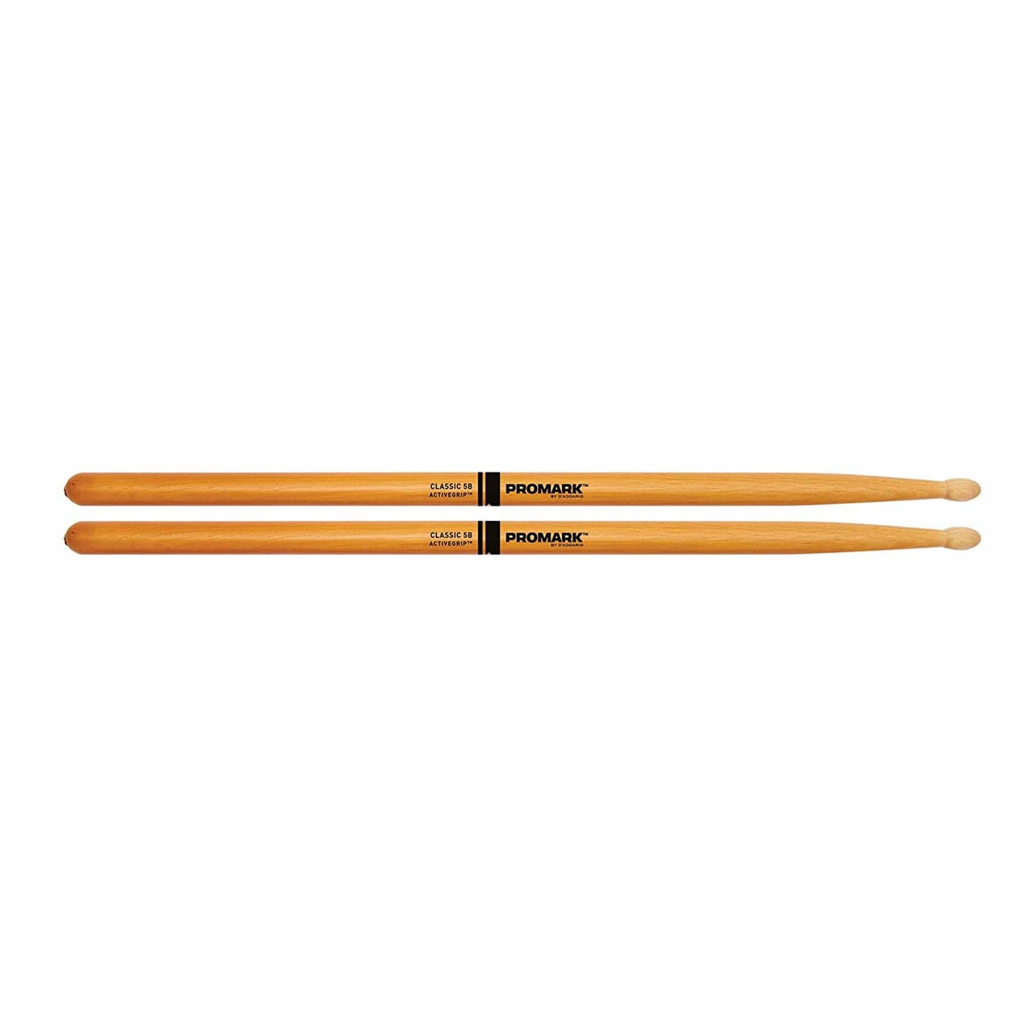 Promark Classic 5B ActiveGrip Clear Wood Tip Drum Sticks Drums and Percussion / Parts and Accessories / Drum Sticks and Mallets